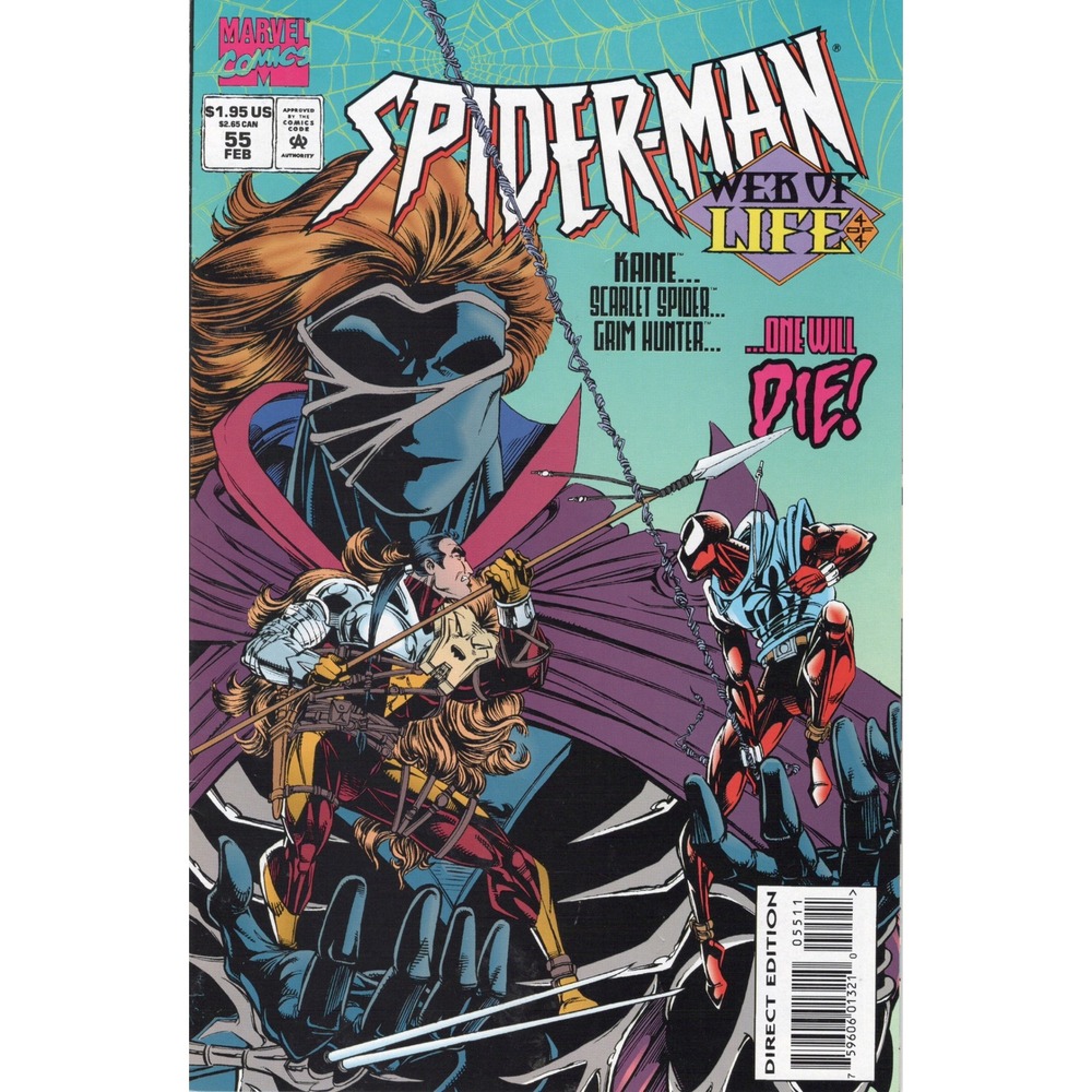 Spider-Man 55 Marvel Comics 1995 Web of Life Part 4 VF Direct